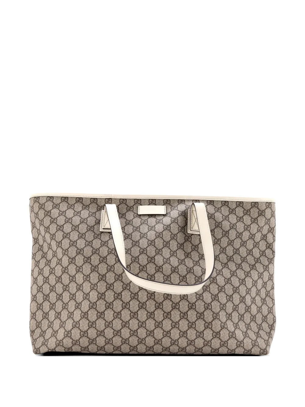 Gucci Pre-Owned Plus GG Coated Canvas with Leather Large tote bag - Marrone