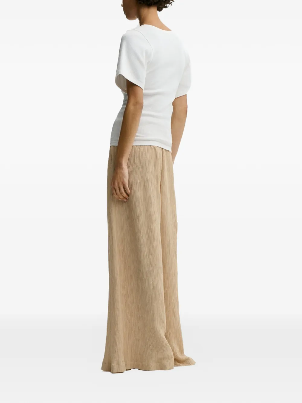 By Malene Birger Pisca broek met wijde pijpen Beige