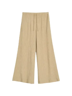 Max Mara センタープレス ワイドパンツ | ニュートラル | FARFETCH JP