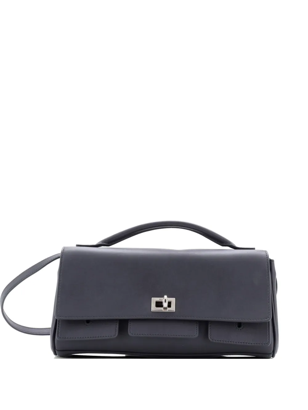 Balenciaga Pre-Owned Bel Air Top Handle Flap Leather shoulder bag - Grigio