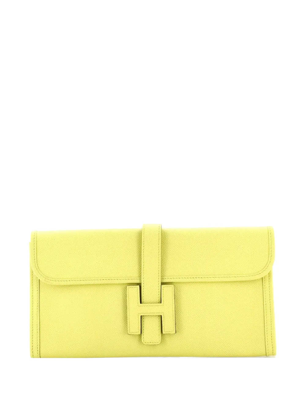 Hermès Pre-Owned Jige Epsom PM Clutch - Gelb