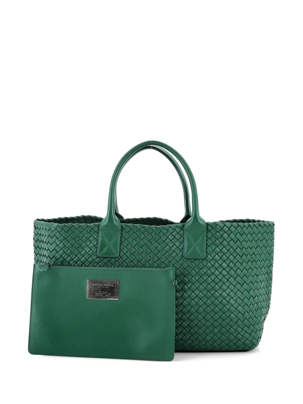 Bottega Veneta Pre-Owned Cabat Intrecciato Nappa Medium tote bag - Verde