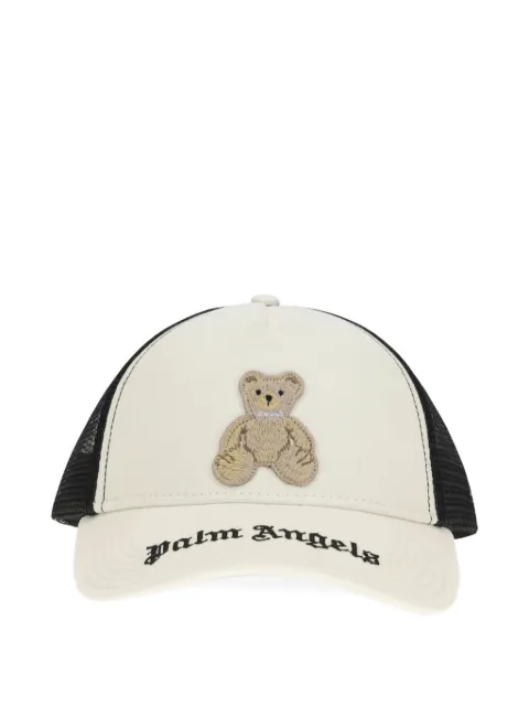 Palm Angels bear-appliqué trucker cap