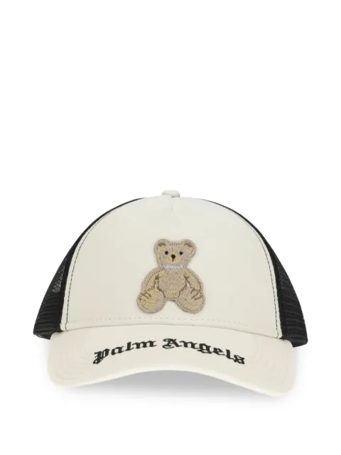 Palm Angels bear-appliqué trucker cap