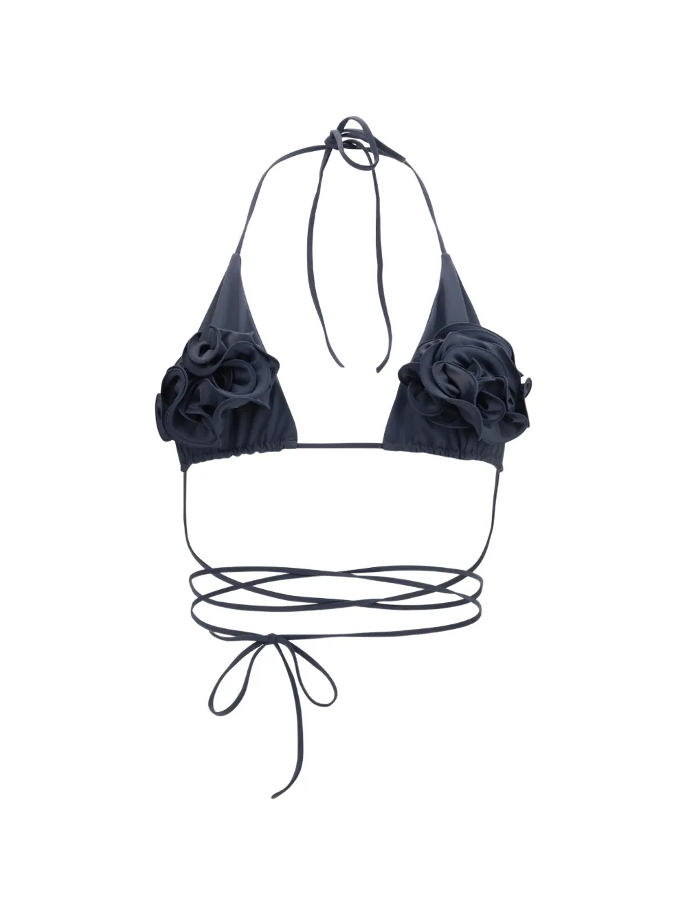 Magda Butrym foral-motif bikini top - Blu