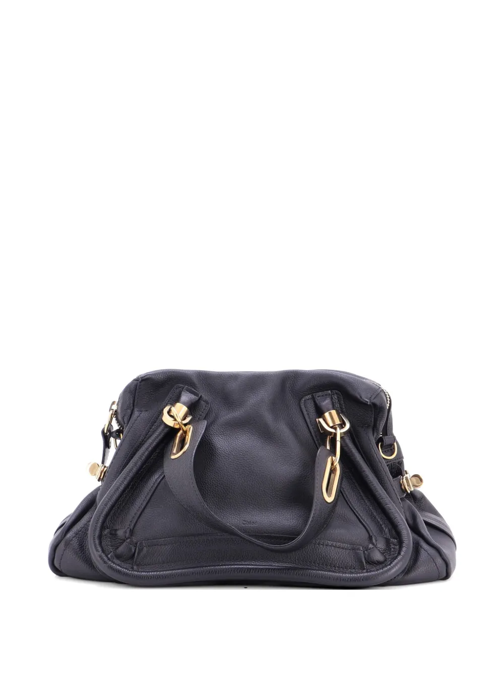 Chloé Pre-Owned Paraty Top Handle Bag Leather Medium satchel - Nero