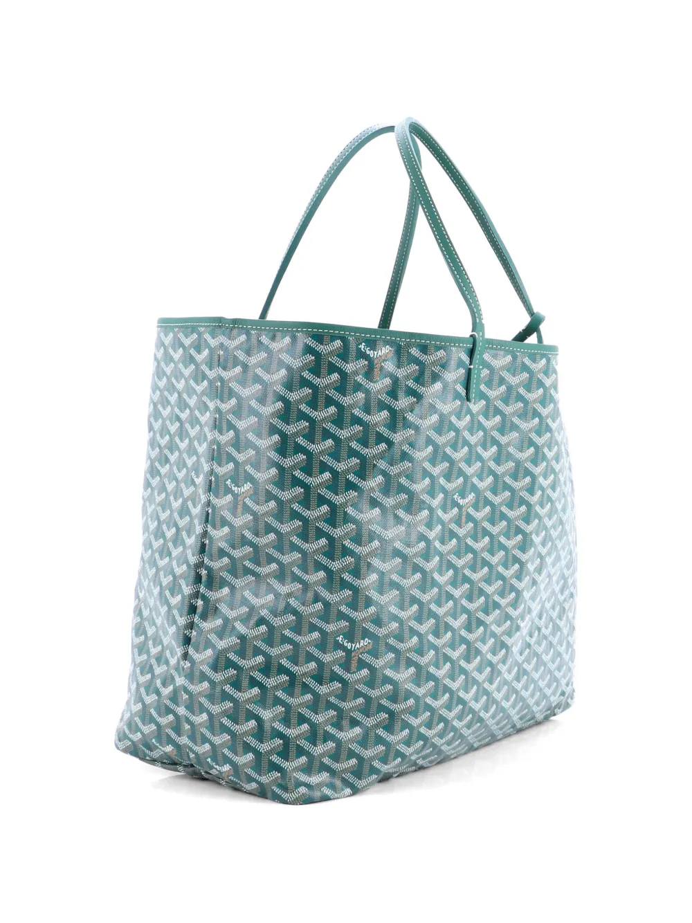  Goyard Pre-owned Saint Louis Coated Canvas Gm Tote Bag - Green 