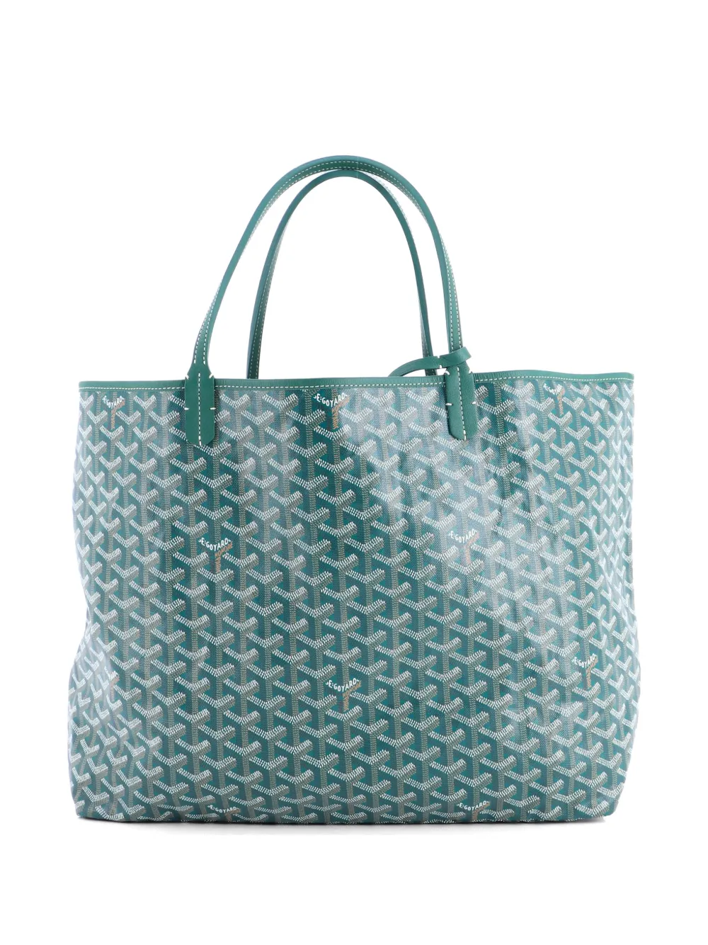  Goyard Pre-owned Saint Louis Coated Canvas Gm Tote Bag - Green 