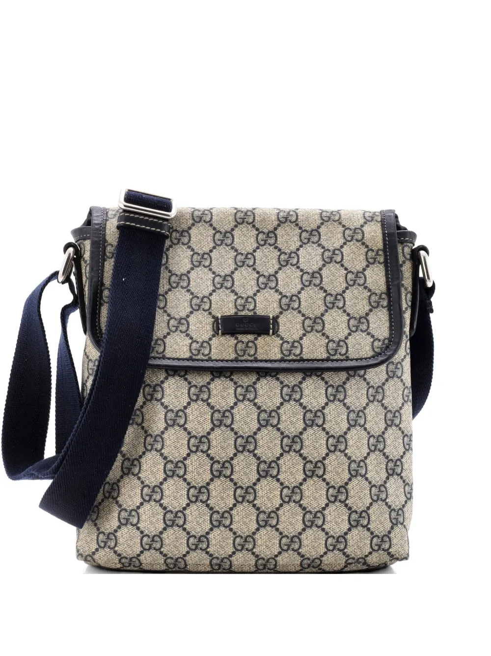 Gucci Pre-Owned Flap Messenger GG Coated Canvas Small crossbody bag - Marrone
