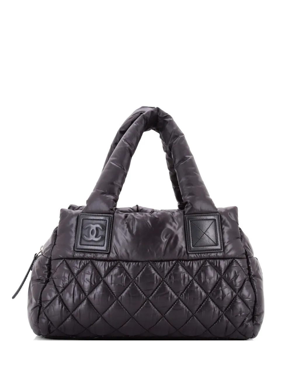 CHANEL Pre-Owned Coco Cocoon Bowling Bag Quilted Nylon Small handbag - Nero