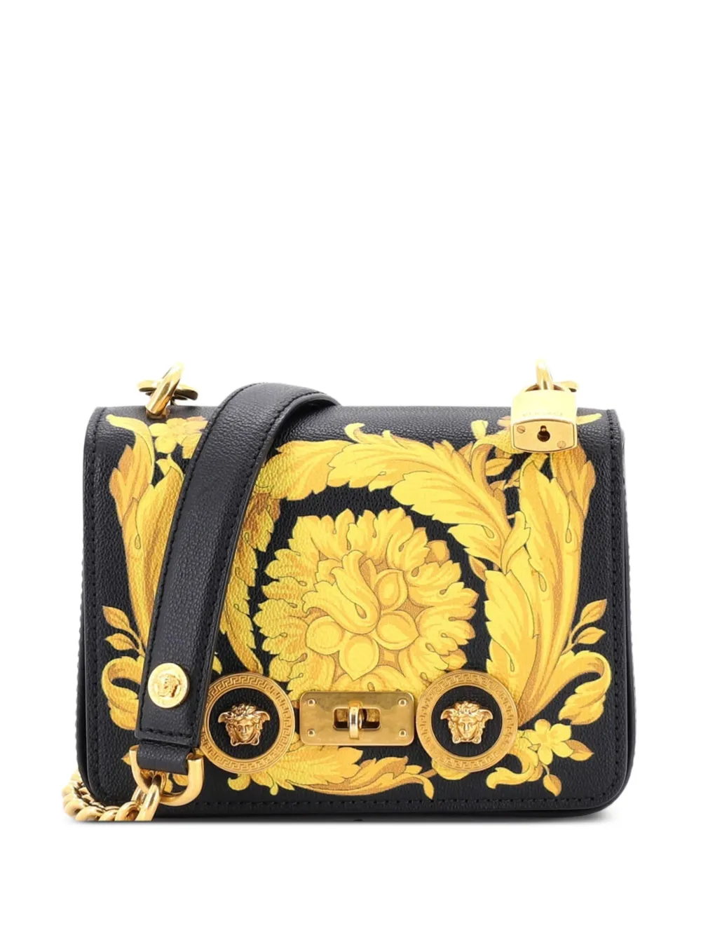 Versace Pre-Owned Medusa Padlock Icon Flap Bag Printed Leather Small shoulder bag - Multicolore