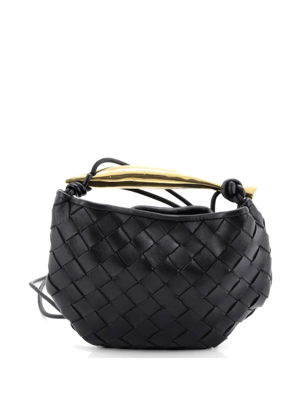 Bottega Veneta Pre-Owned Sardine Top Handle Bag Intrecciato Nappa Mini satchel - Nero