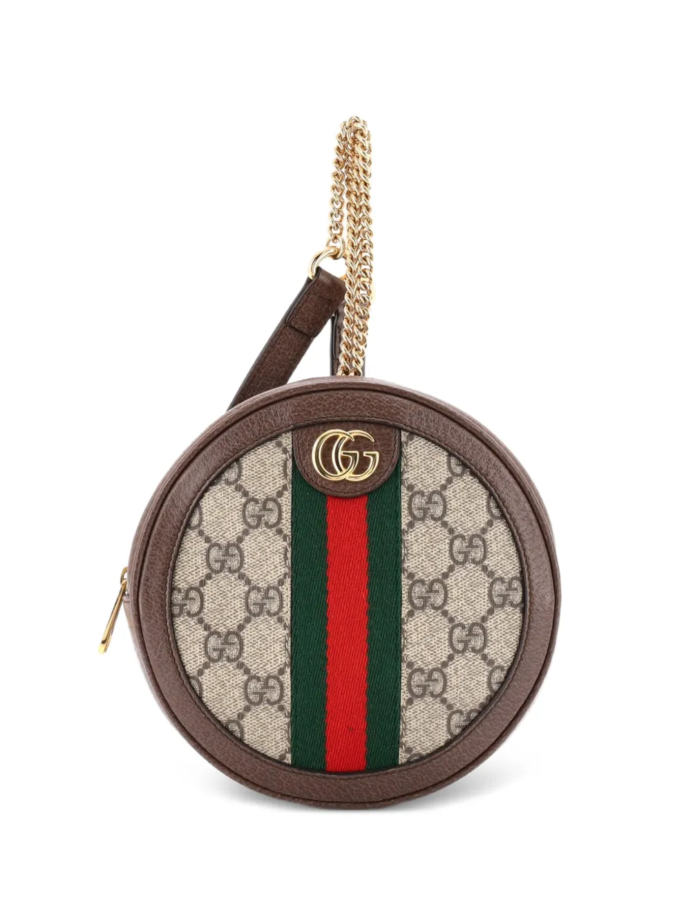 Gucci Pre-Owned Ophidia Round GG Coated Canvas Mini backpack - Marrone