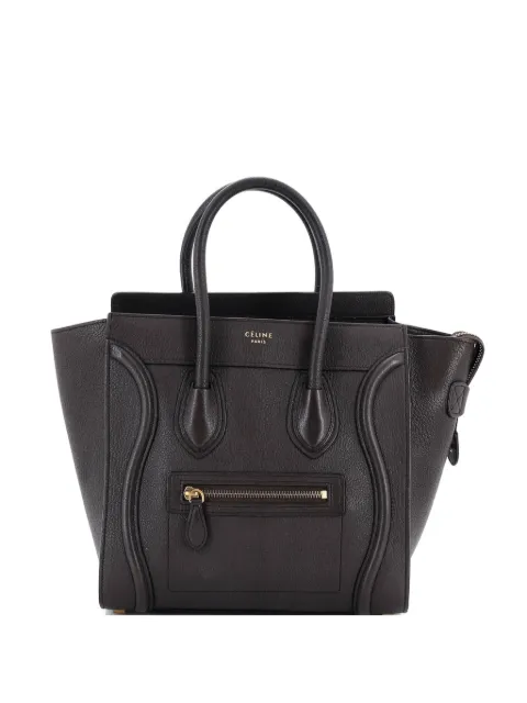 Celine Pre-Owned Luggage Bag Grainy Leather Micro tote bag