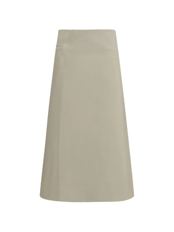 Rier Cotton A-line Skirt in Neutrals