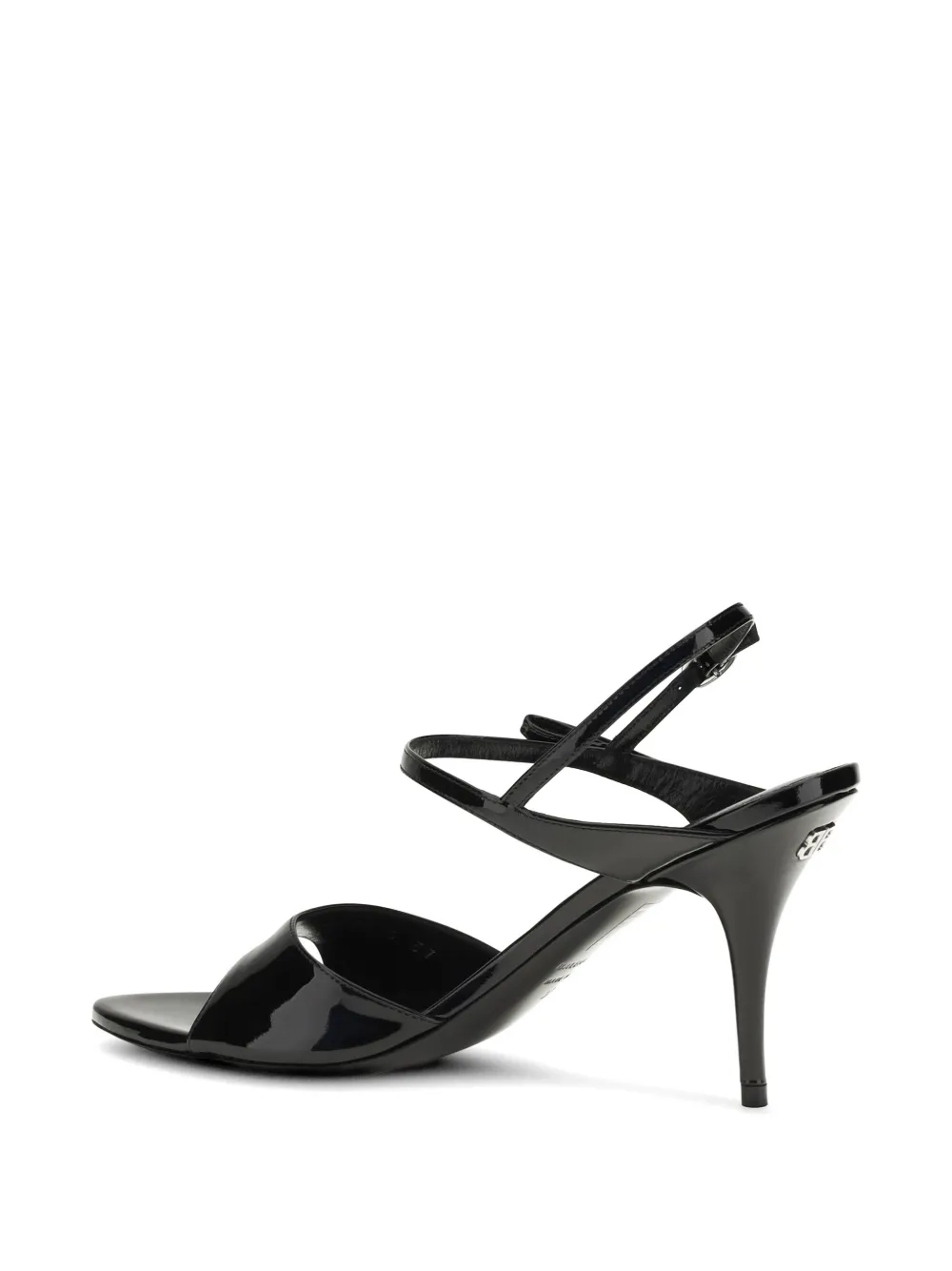 Balenciaga 90mm Avenue leather sandals Zwart