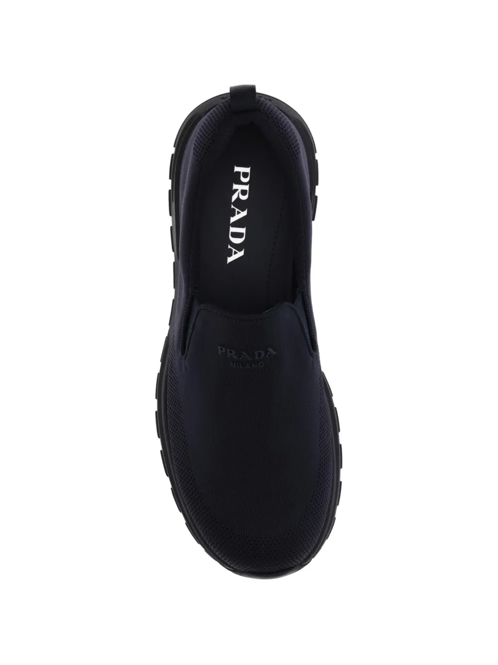 Prada jersey slip-on sneakers Blauw