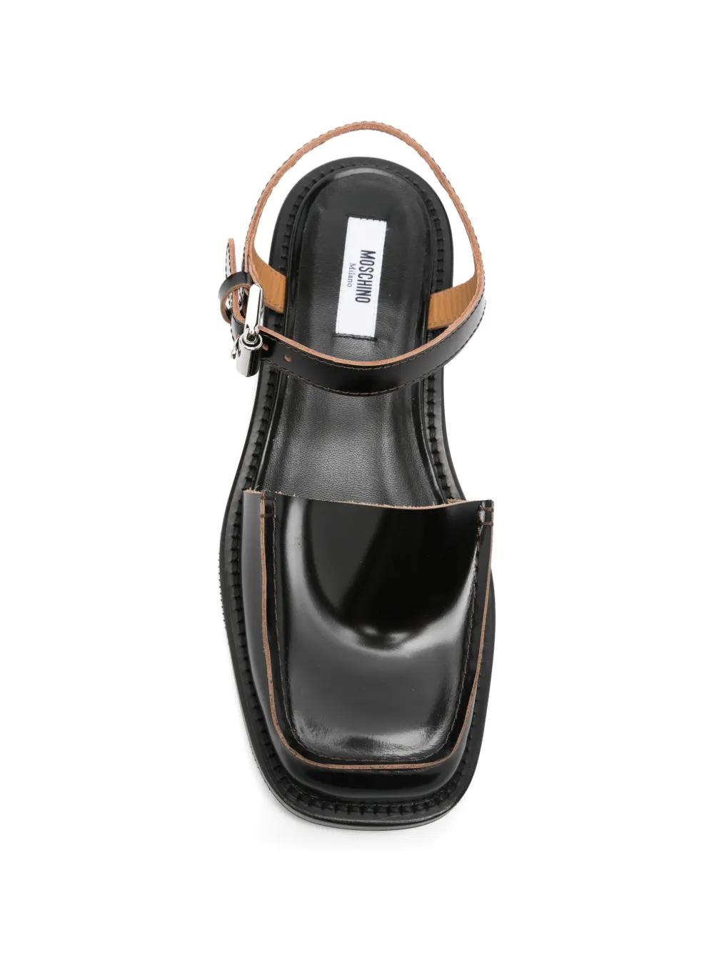 Moschino buckle-strap pumps Zwart