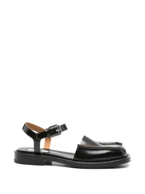 【美品】  Maison Margiela / メゾンマルジェラ | 2021SS | Tabi スリングバック サンダル | 35 | ブラック | レディース Maison Margiela メゾン・マルジェラ Tabi レザーサンダル - FARFETCH