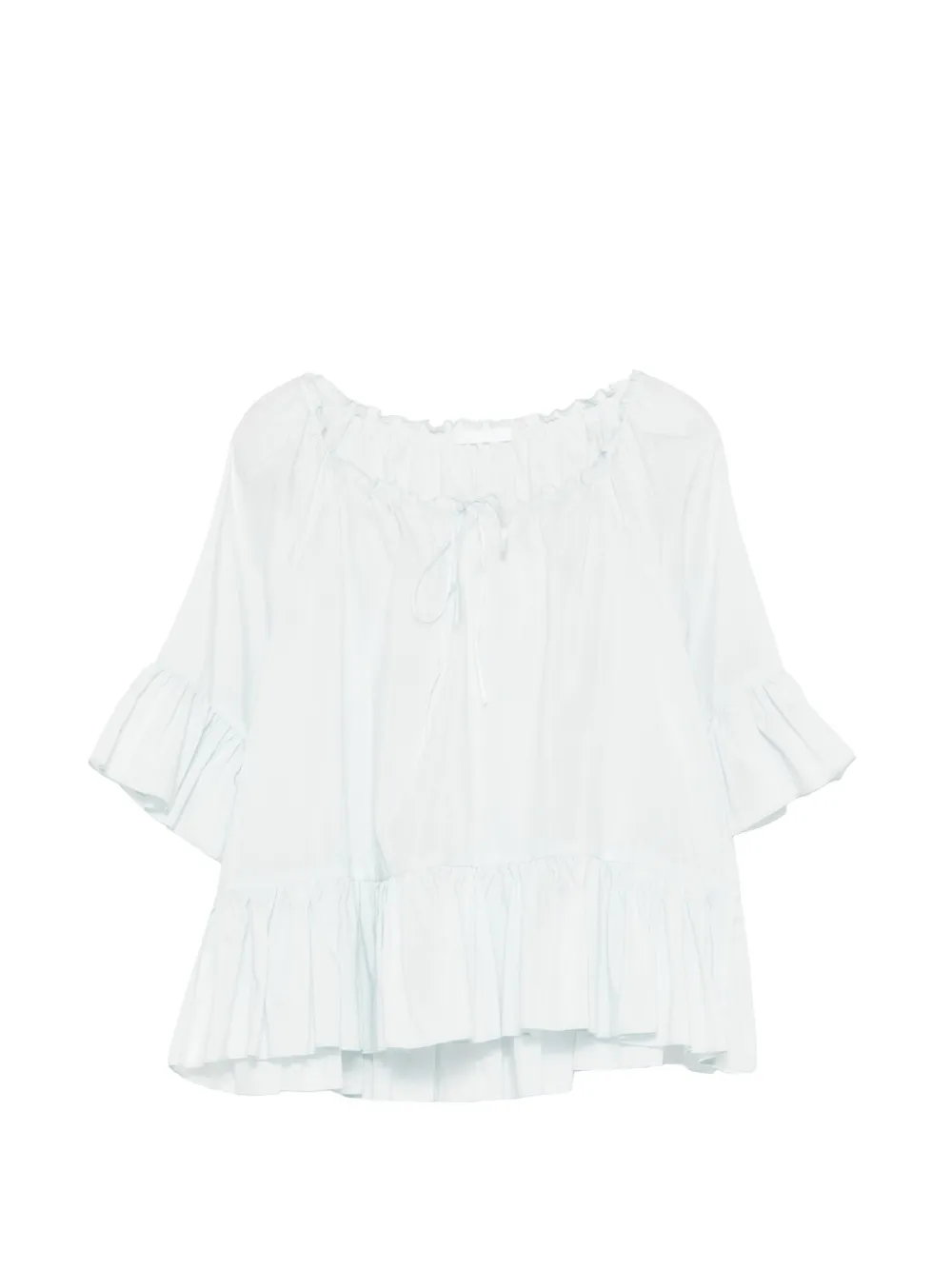 SUSANNE BOMMER ruffled blouse - Blu