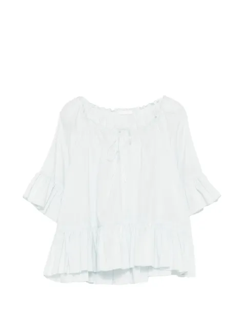 SUSANNE BOMMER Bluse mit Rüschen