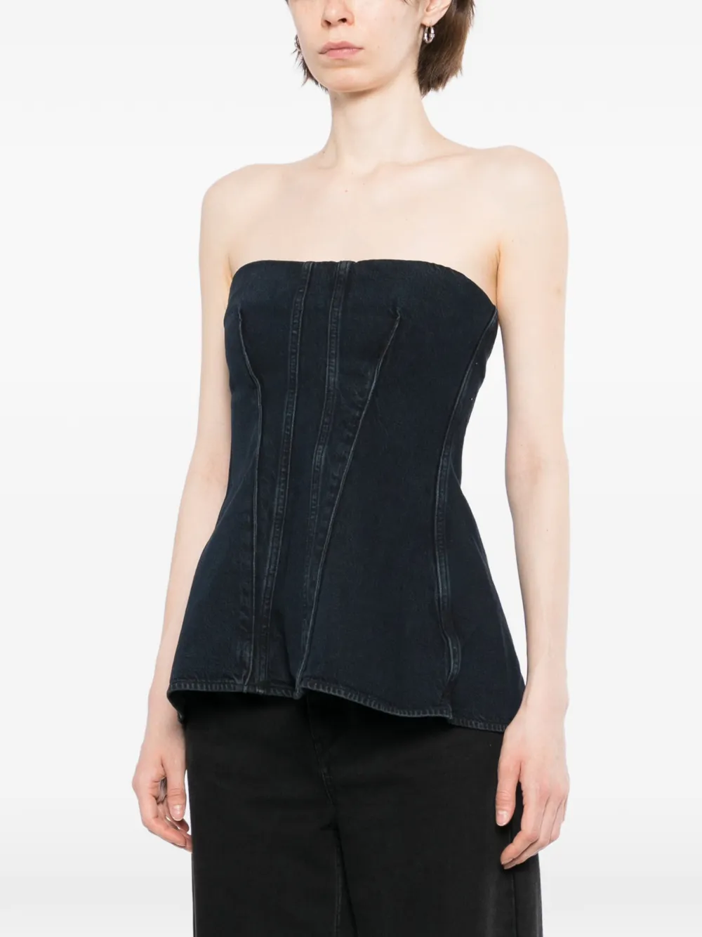 AGOLDE Korset top Blauw