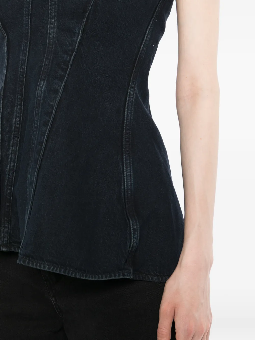 AGOLDE Korset top Blauw