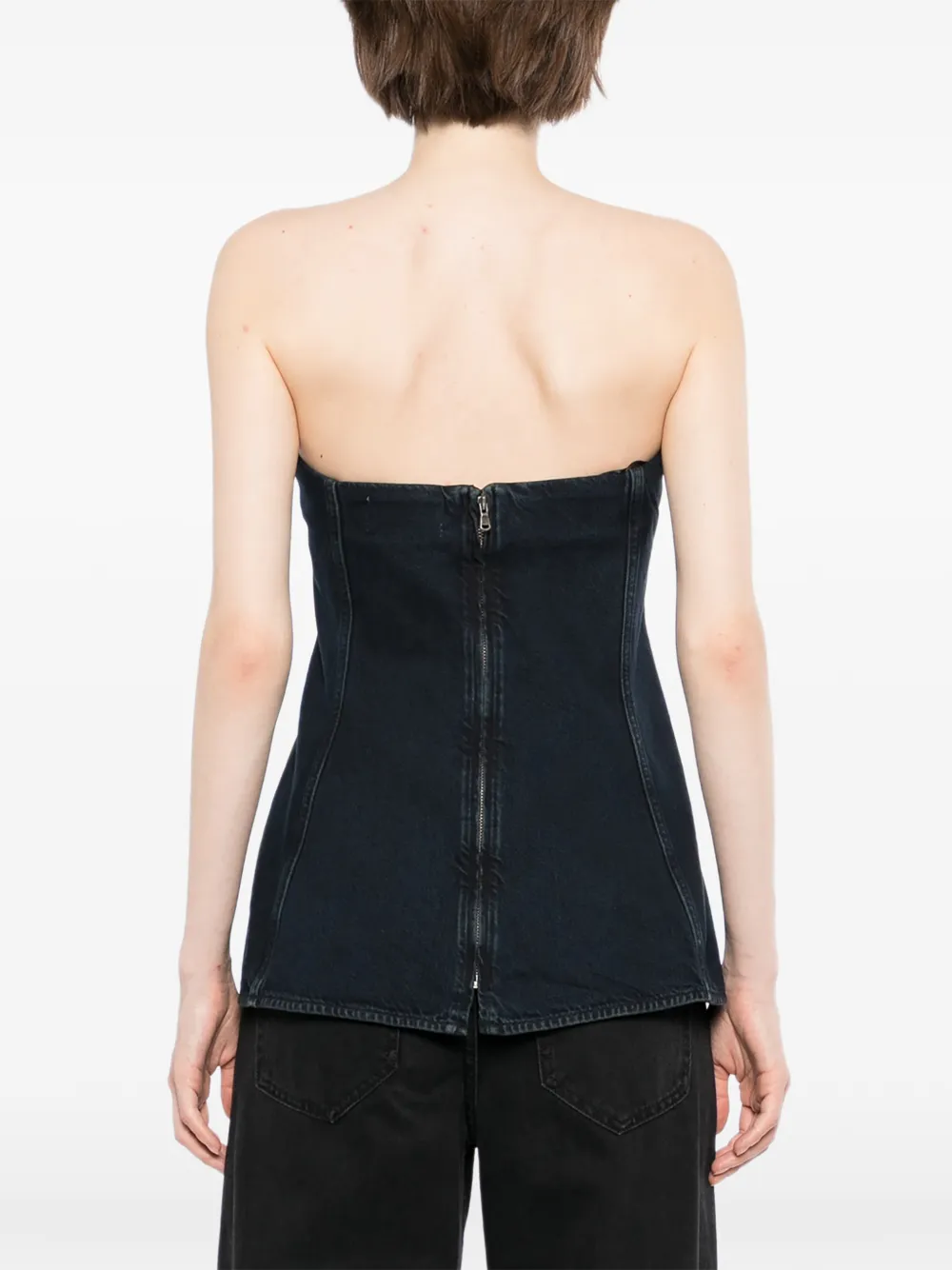 AGOLDE Korset top Blauw
