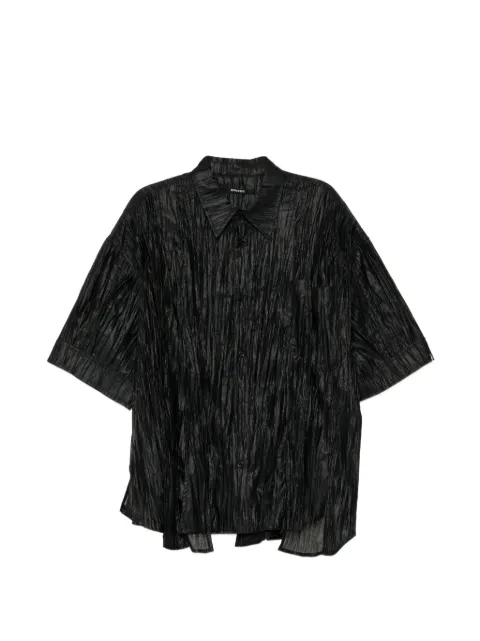SONGZIO Polyptych crease-effect shirt