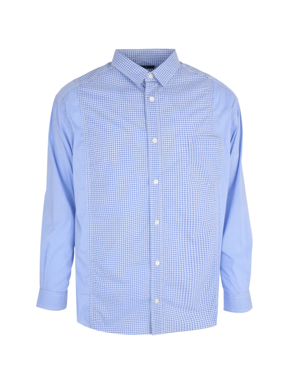Comme des Garçons Homme gingham panel shirt - Blu