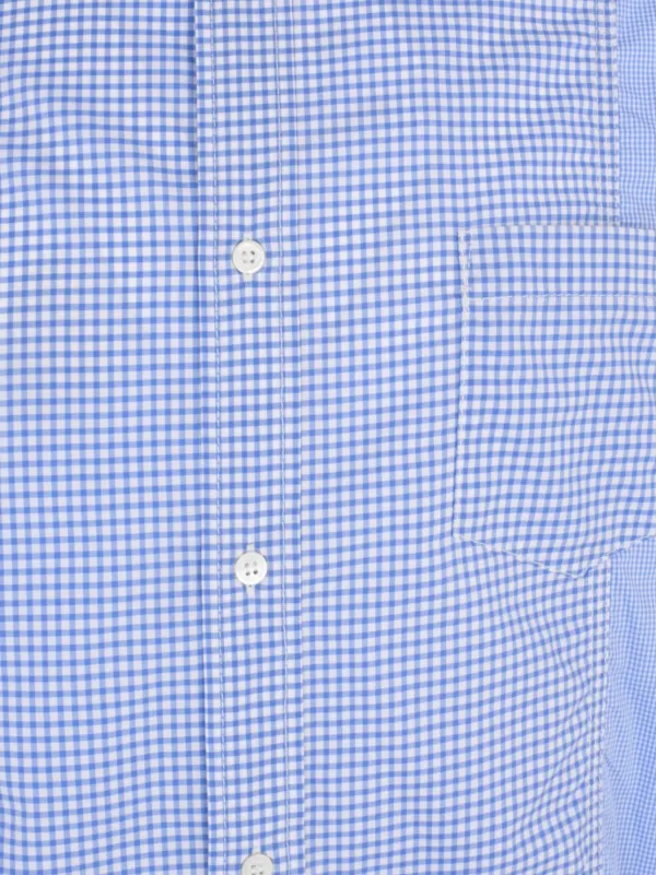 Comme Des Garçons Homme ギンガムチェック パネル シャツ | ブルー