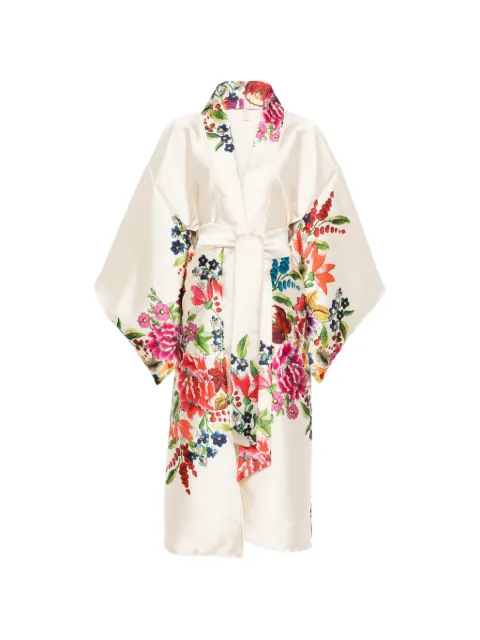 Dolci Follie floral silk kimono