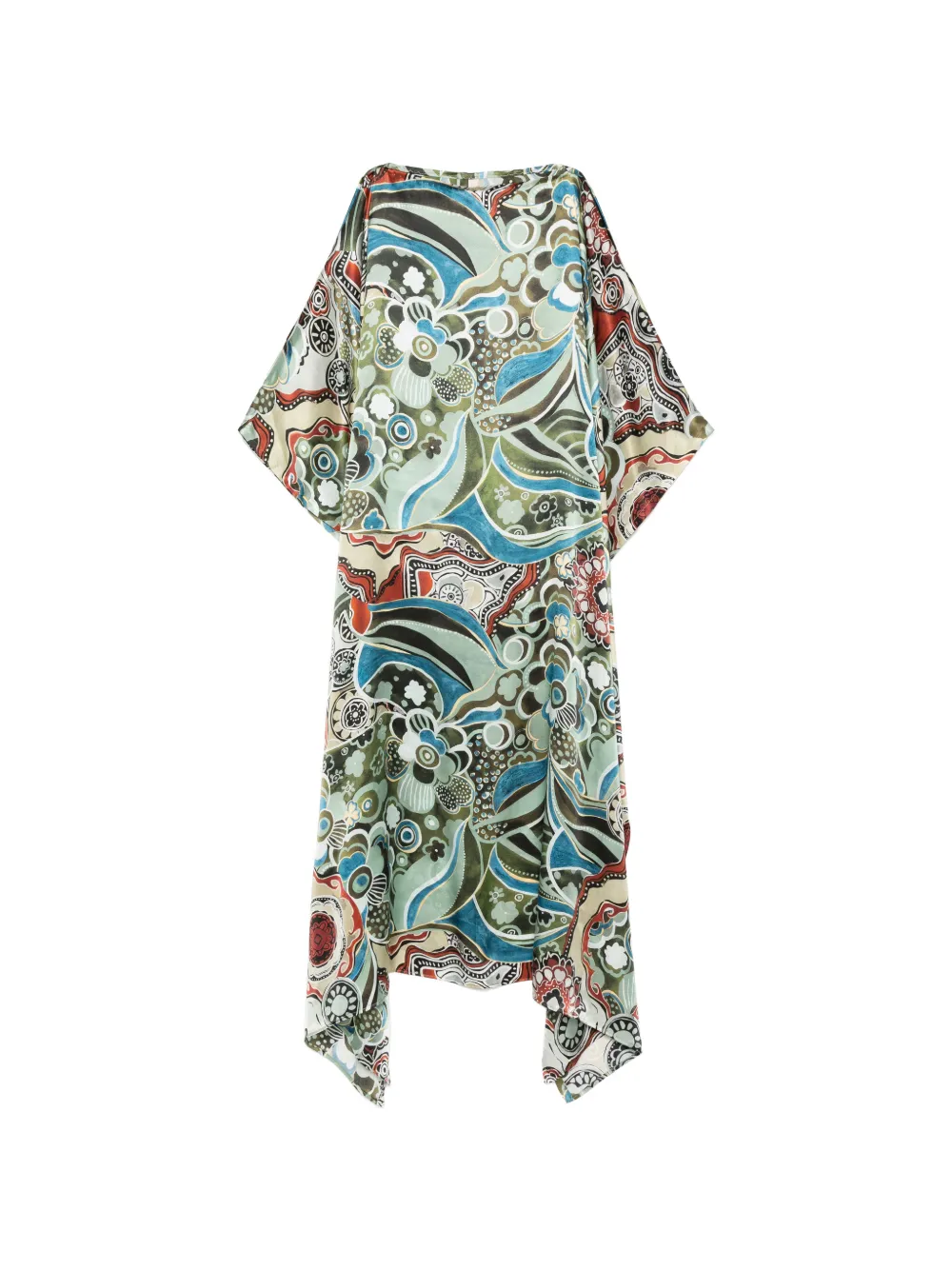 Dolci Follie mixed pattern maxi kaftan - Verde