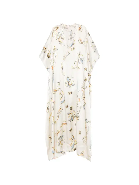 Dolci Follie caftán largo con estampado floral