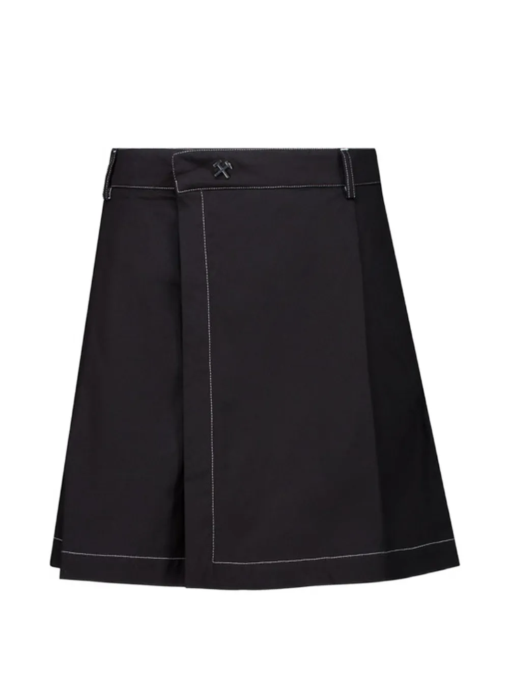 GmbH Qalbi stitch pocket shorts - Nero