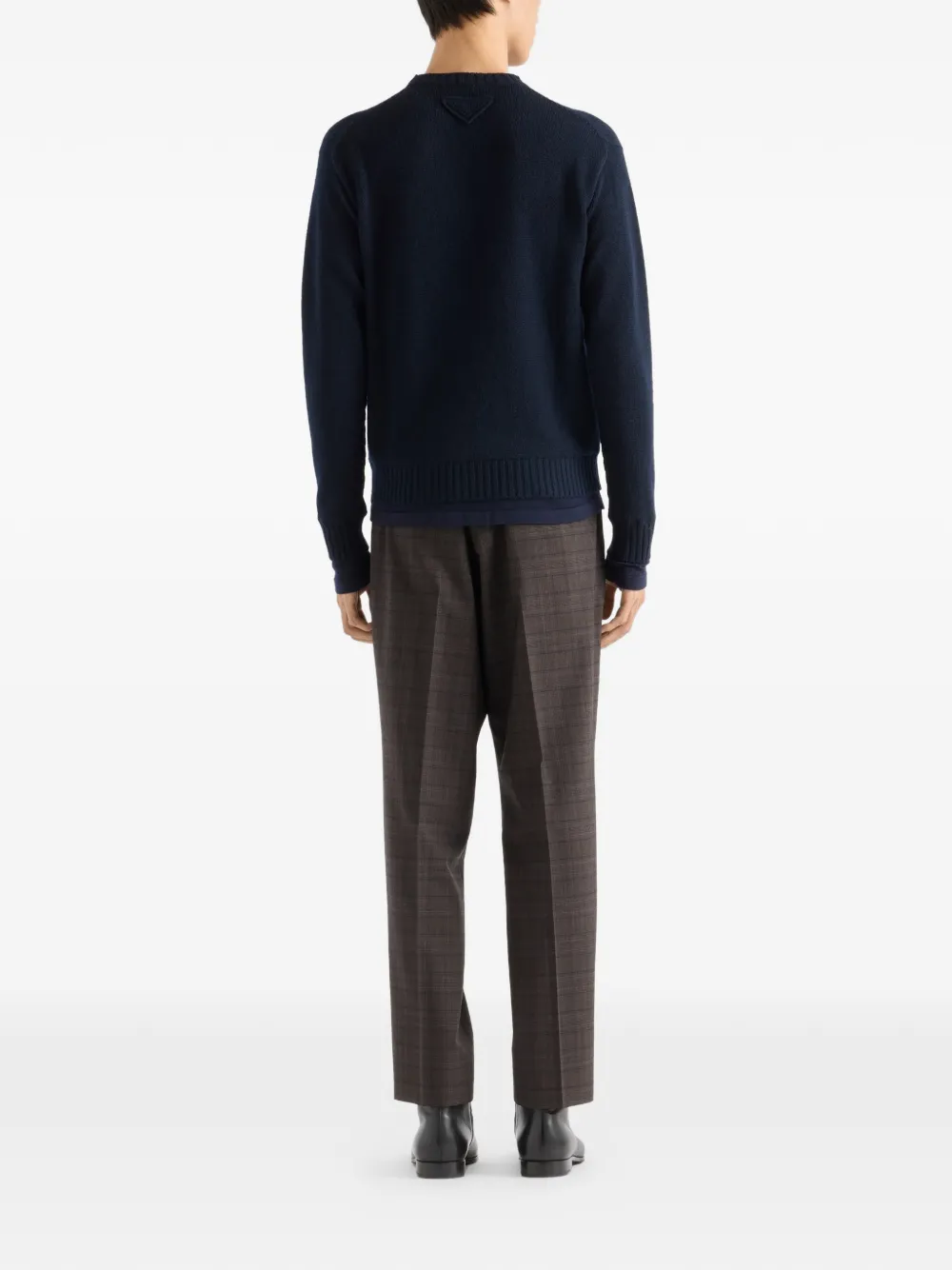  Prada Cashmere Crew-neck Sweater - Blue 
