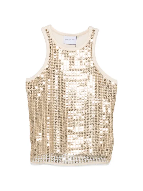 Isabelle Blanche sequin-embellishment tank top