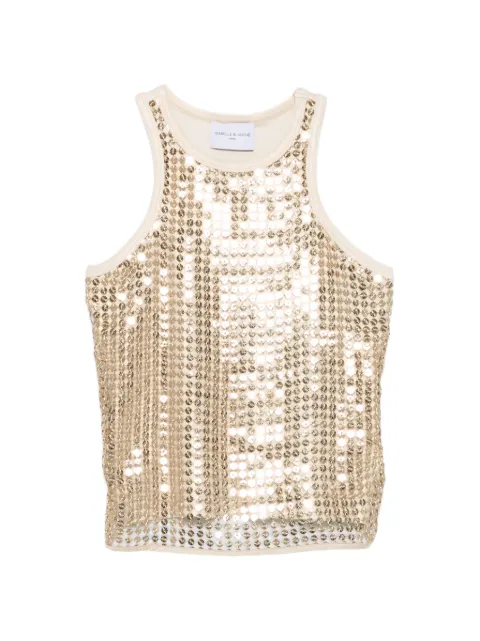 Isabelle Blanche débardeur à sequins