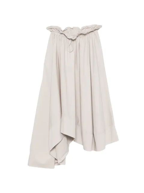 Isabelle Blanche drawstring asymmetric midi skirt