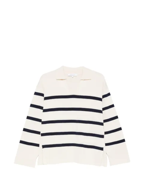 Maison Kitsuné — striped open-collar sweater