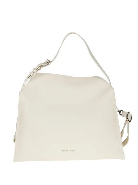 Orciani small Trinity leather tote bag