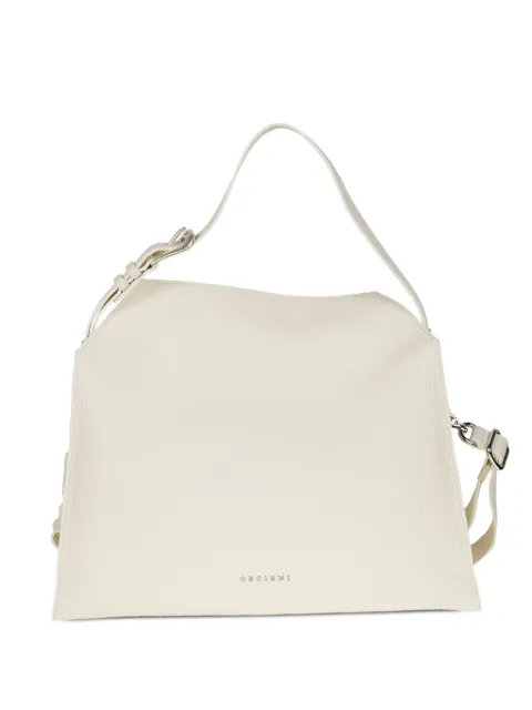 Orciani small Trinity leather tote bag