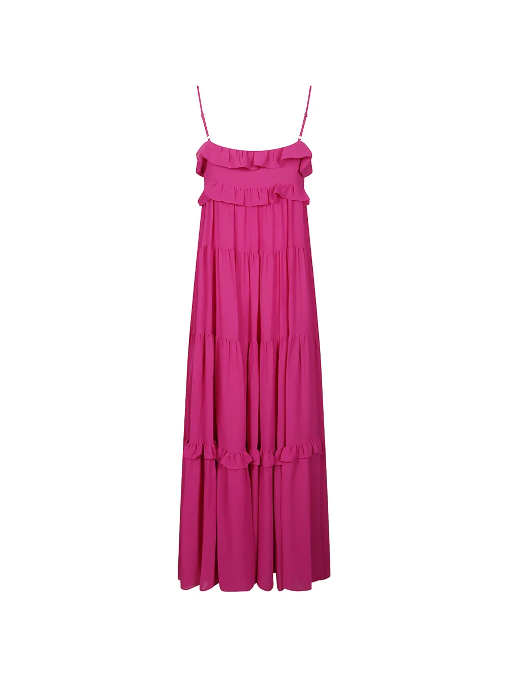 Michael Kors Midi-jurk met ruches Roze