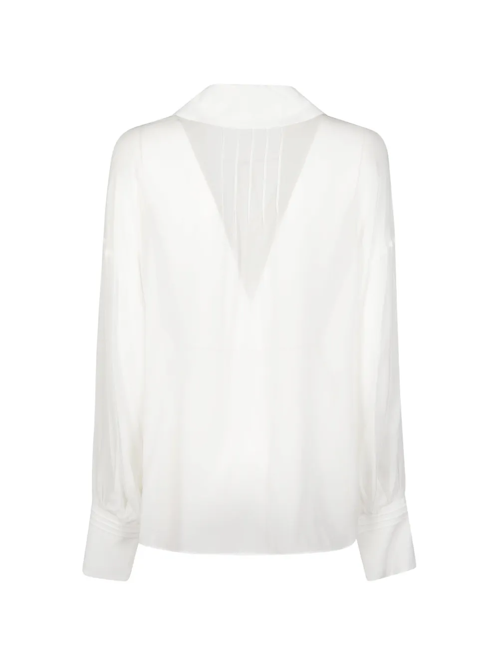 Patrizia Pepe Blouse met kant en lange mouwen Wit