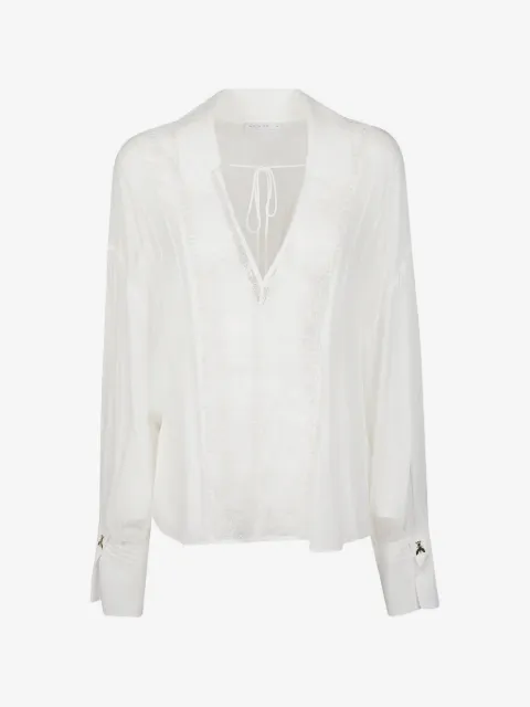 Patrizia Pepe lace long-sleeves blouse