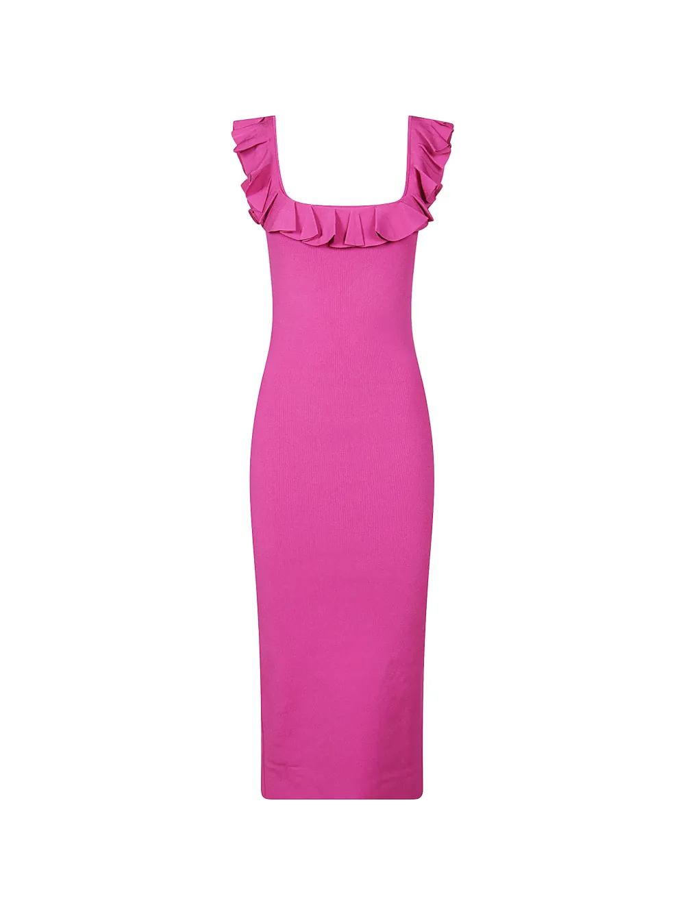 Michael Kors ruffled midi dress - Rosa