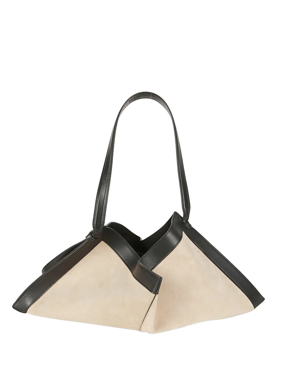 Yuzefi Wonton geometric leather tote bag - Toni neutri