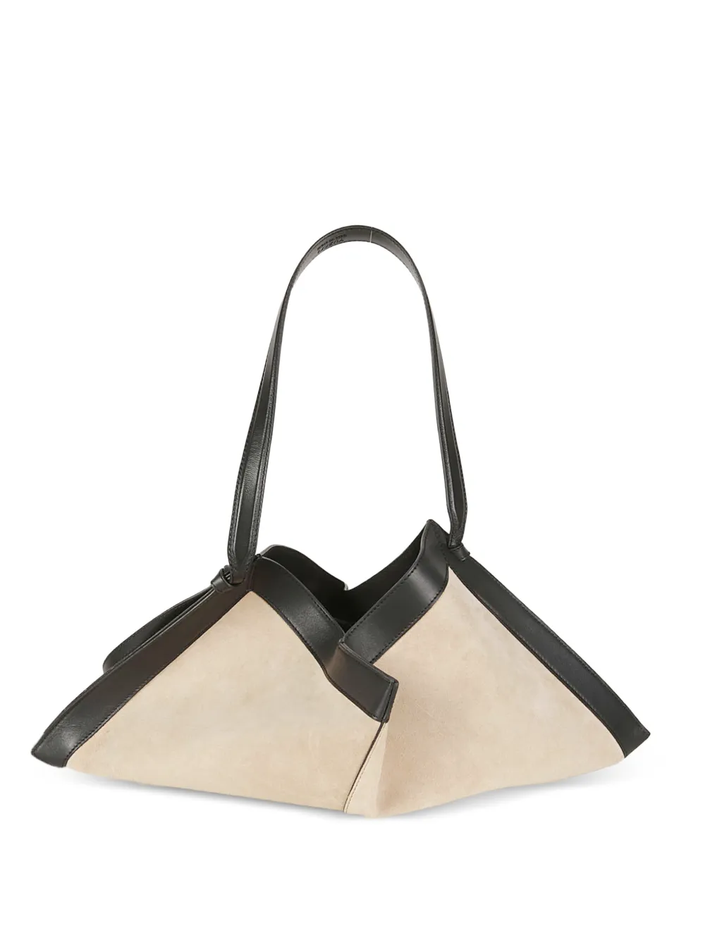 Yuzefi Wonton geometric leather tote bag - Toni neutri