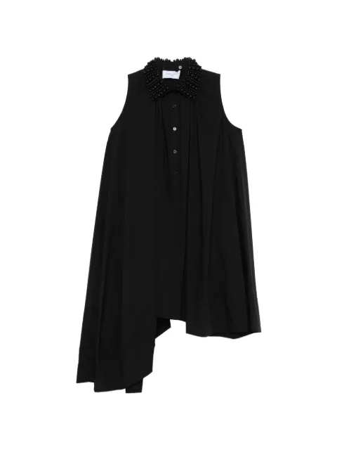 Isabelle Blanche vestido corto con diseño asimétrico