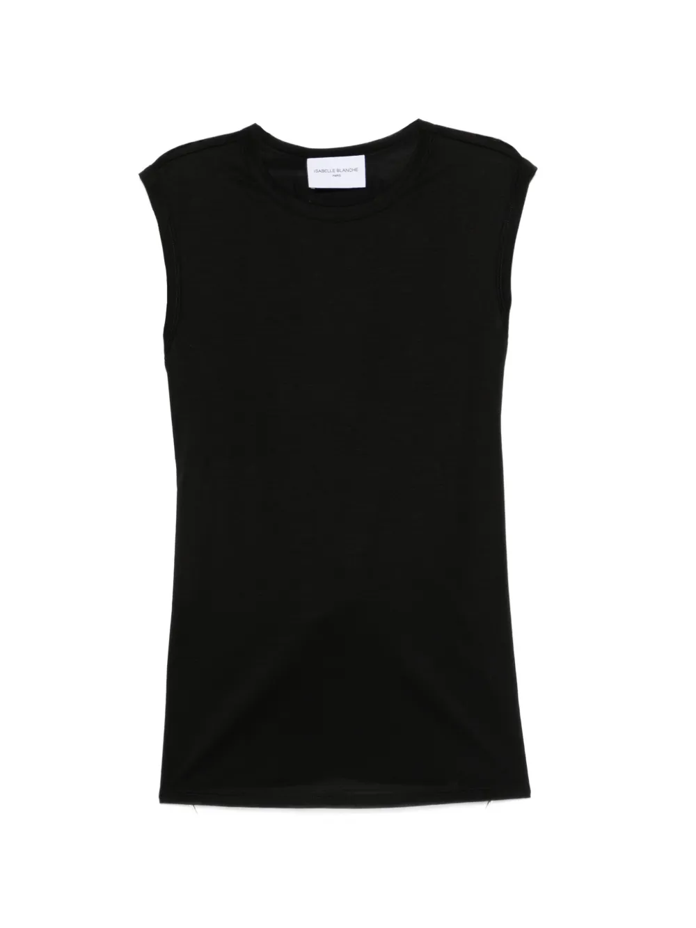 Isabelle Blanche crew-neck top - Nero